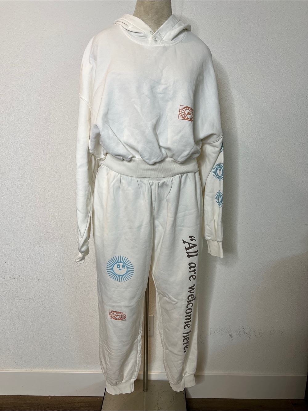 Reebok Good Vibes Hoodie and Sweat Pant Set
